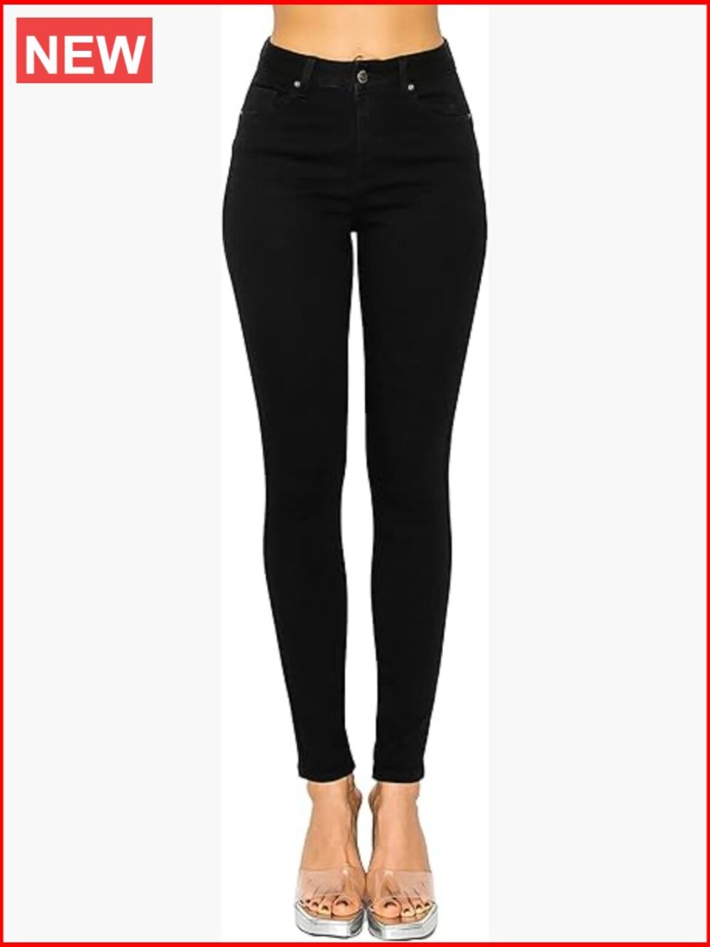 Women's High Rise Skinny Jeans with Butt Lifting Repreve Fabric